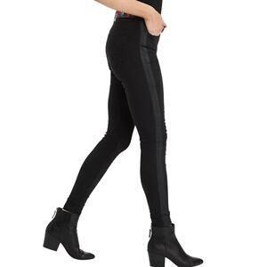 American Eagle Tuxedo Stripe Super Stretch Black Jegging Chino Size 4